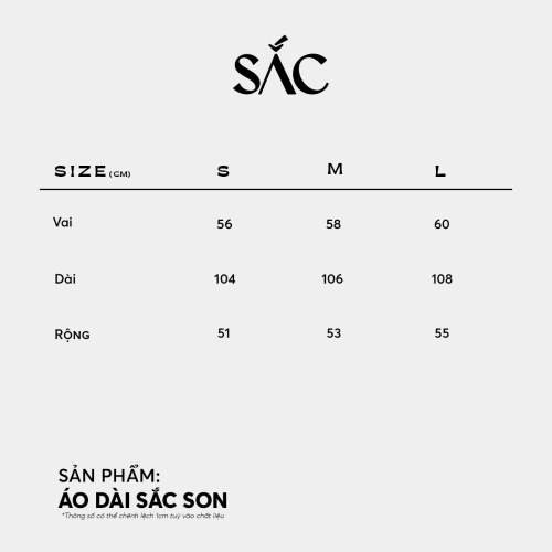 áo dài Sắc Son