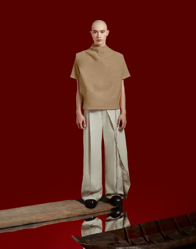 twẹed vời t-shirt nude