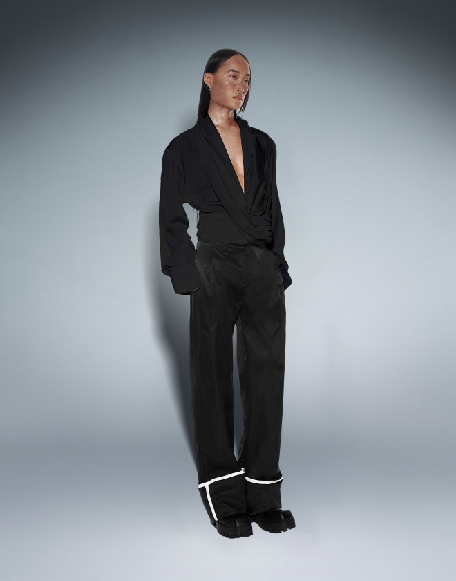 CHE BỤNG MỠ SHIRT (BLACK)