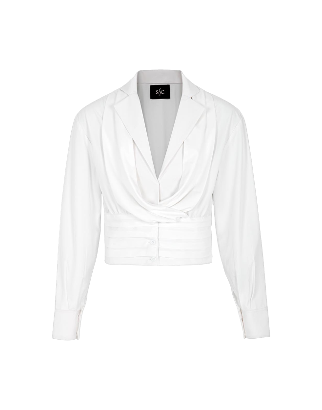 che bụng mỡ shirt white