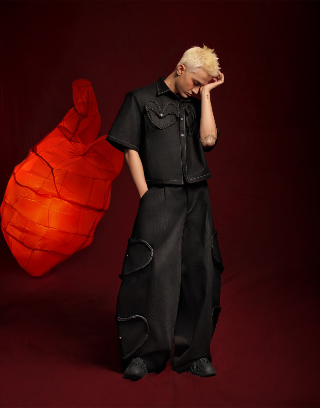 Trái Tim Đen jean pants