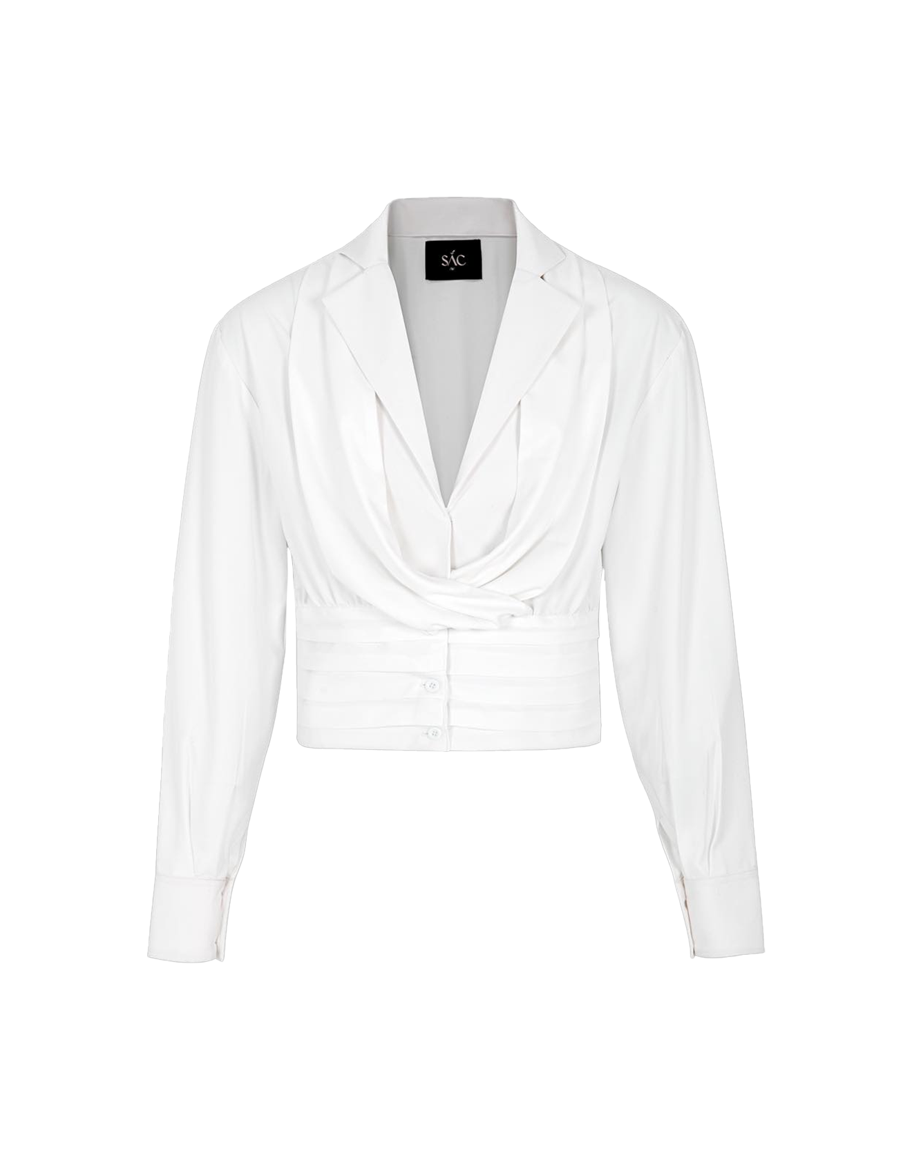 che bụng mỡ shirt white